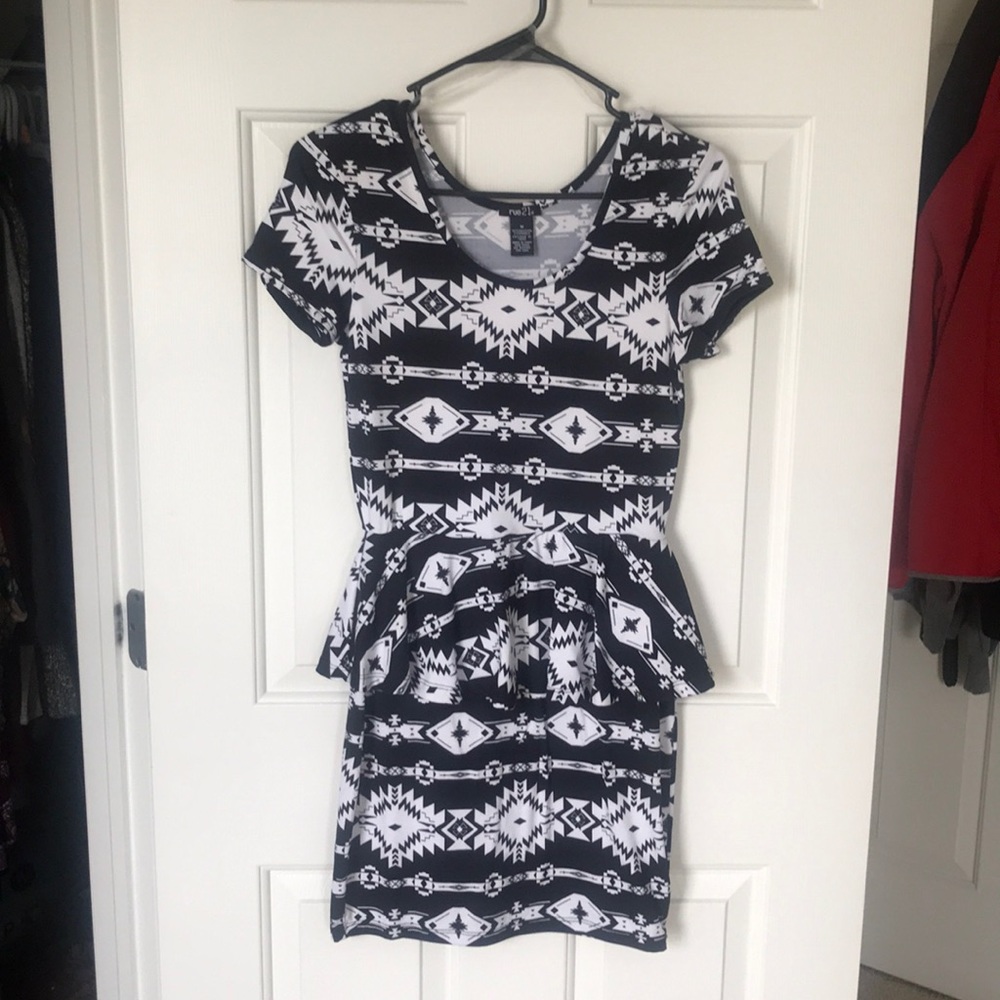 Rue 21 Aztec fitted dress